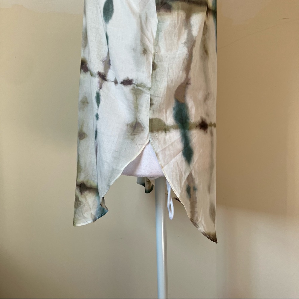 Massimo Dutti Tie Dye Cotton Button up Blouse size 2 - Picture 5 of 8
